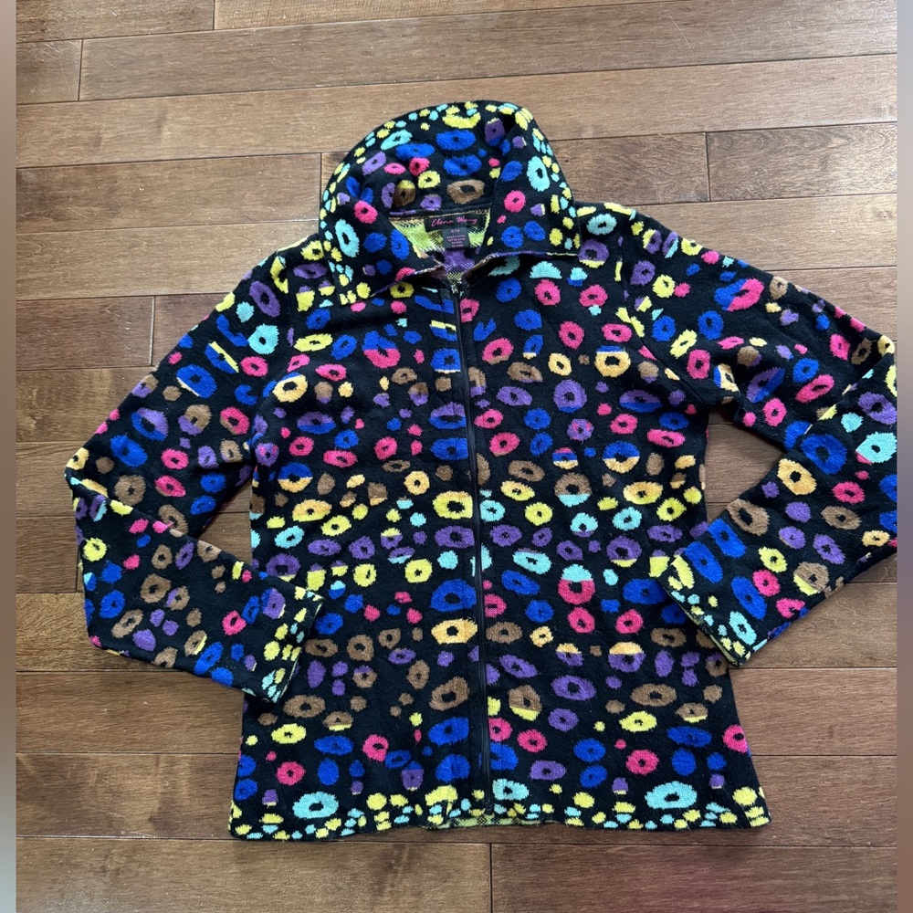 Elena Wang Jacket Animal Print Multicolor Size M